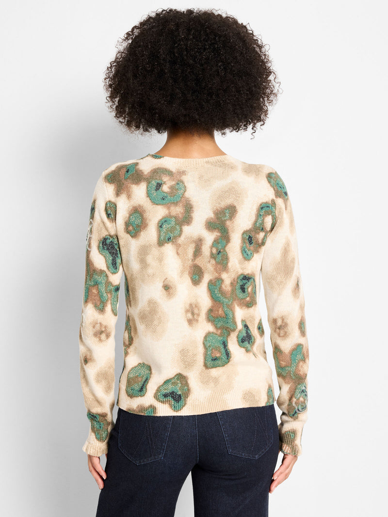 Nic + Zoe Camo Shine Sweater