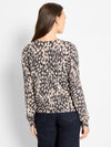 Nic + Zoe Wild Dot Buttoned Up Pullover