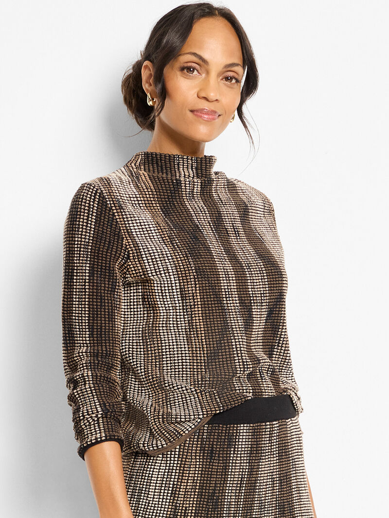 Nic + Zoe Ombre Pixel Knit Sweater