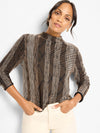 Nic + Zoe Ombre Pixel Knit Sweater