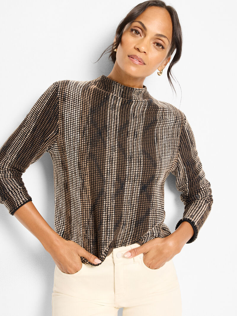 Nic + Zoe Ombre Pixel Knit Sweater