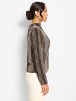 Nic + Zoe Ombre Pixel Knit Sweater