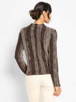 Nic + Zoe Ombre Pixel Knit Sweater