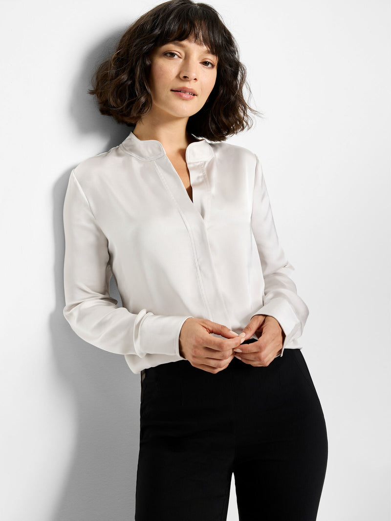 Nic + Zoe Day Gloss Shirt in Sugar Cookie