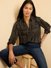 Nic + Zoe Mini Painted Stripe Blouse