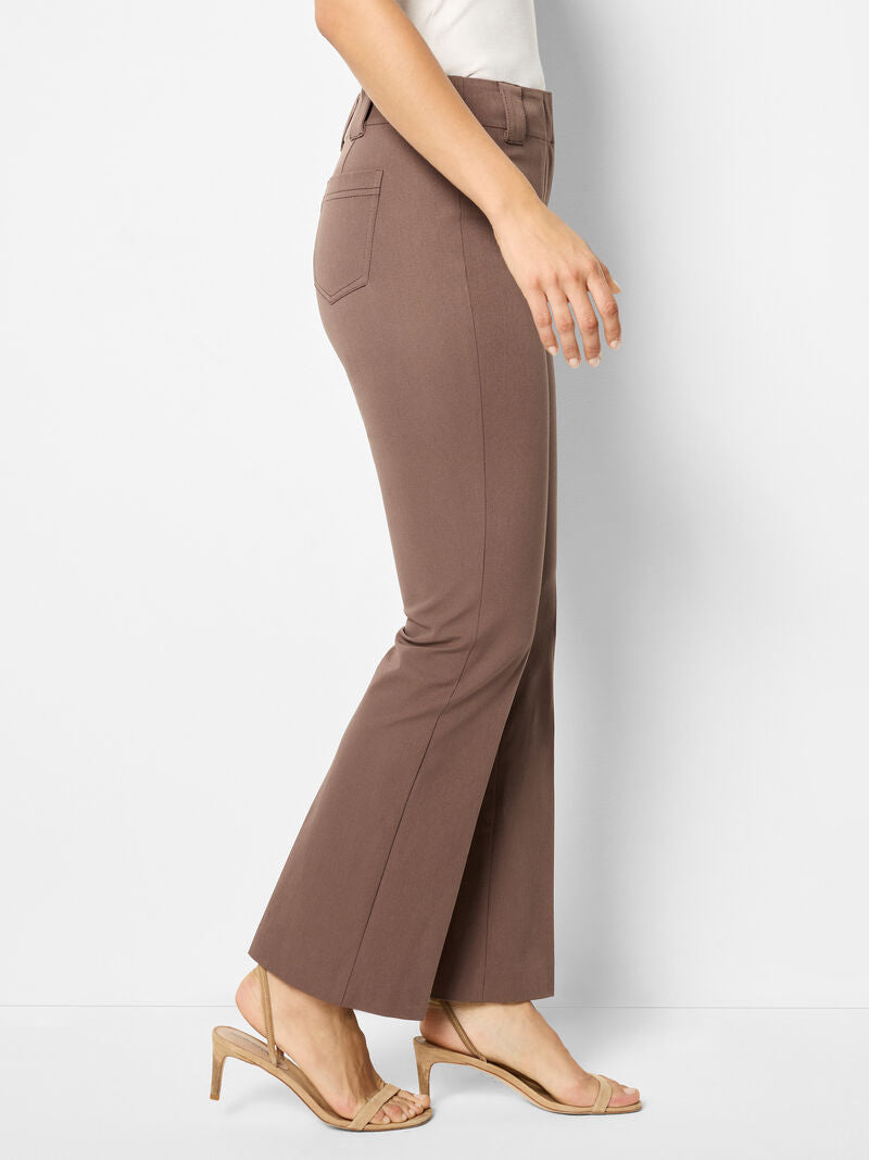 Nic + Zoe Plaza Demi Boot Pant in Cocoa