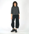 Niche Twin Button Top in Black/White Check