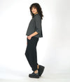 Niche Twin Button Top in Black/White Check
