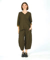 Niche Izzie Pant in Black/Mustard Check