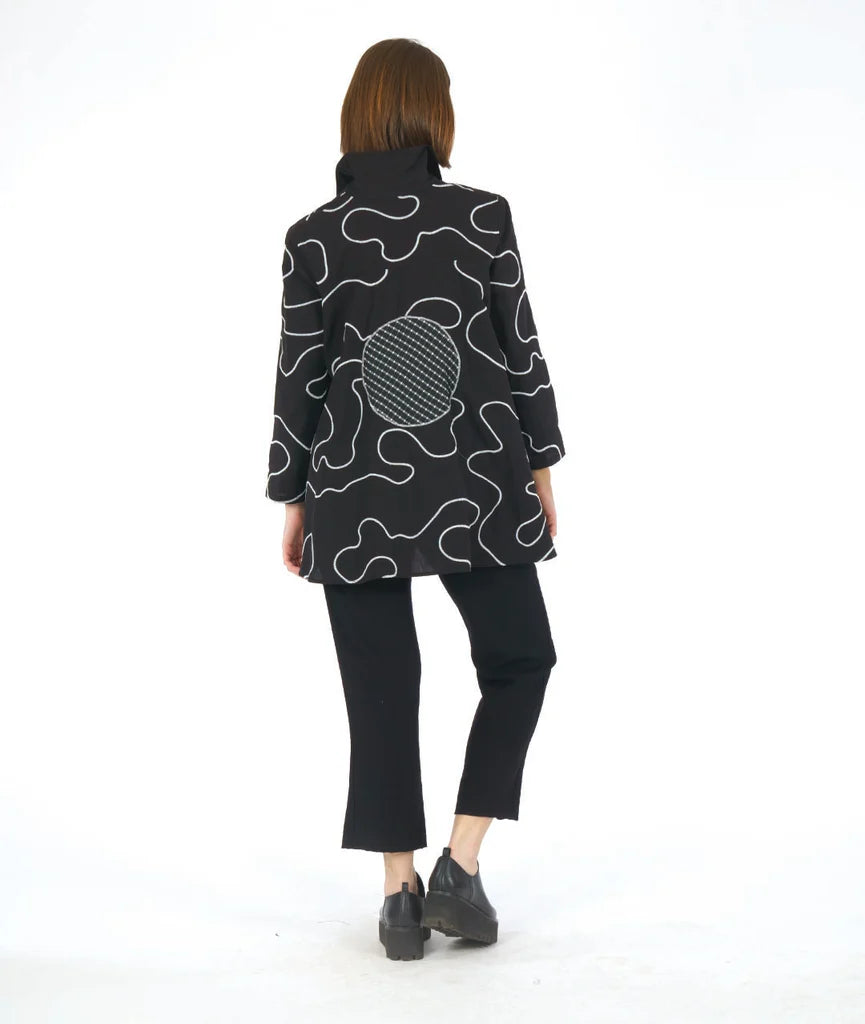 Niche Swirl Poplin Melody Blouse