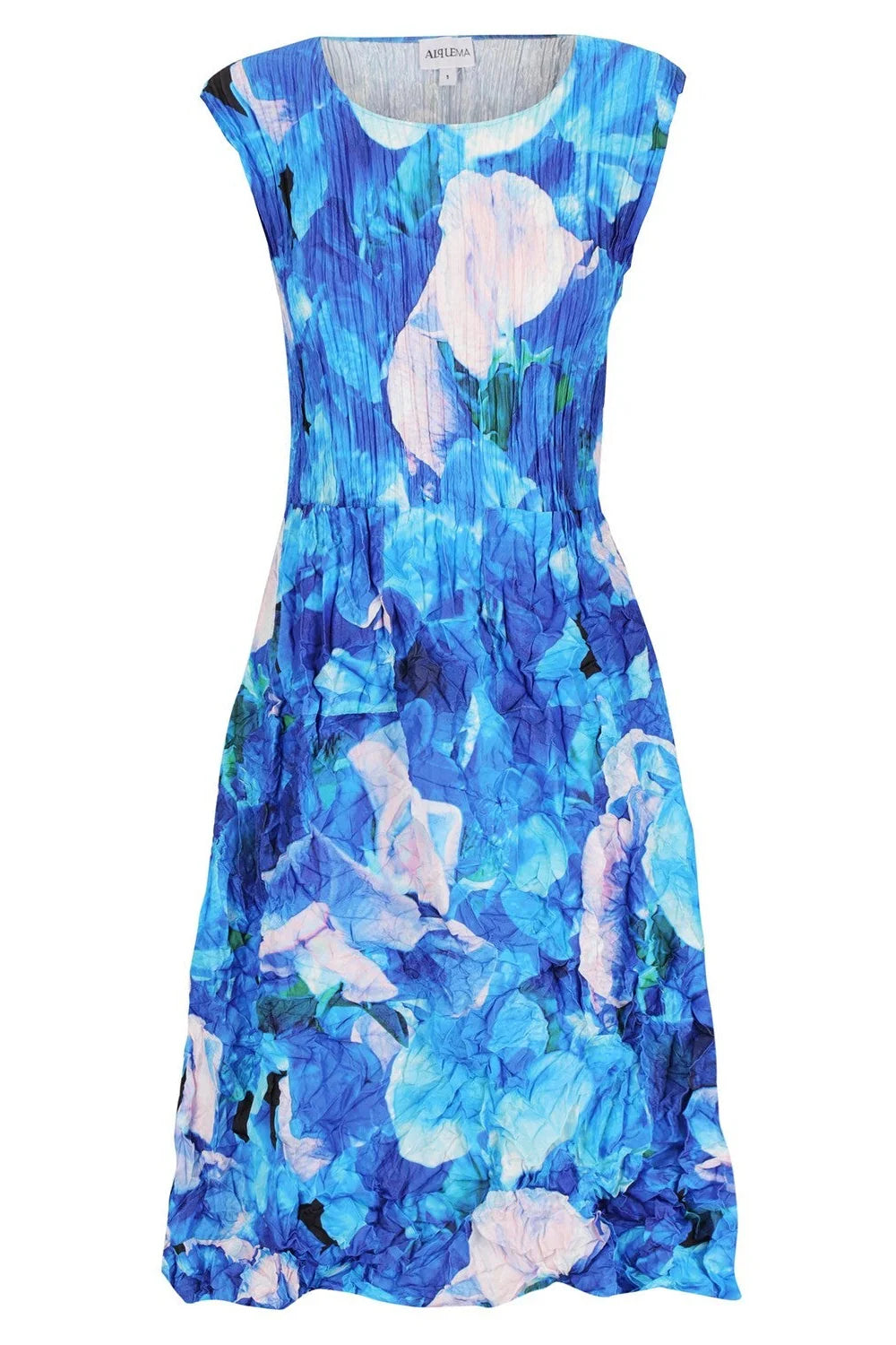 Alquema Smash Pocket Dress in Ocean Sweet Pea - Harper Greer