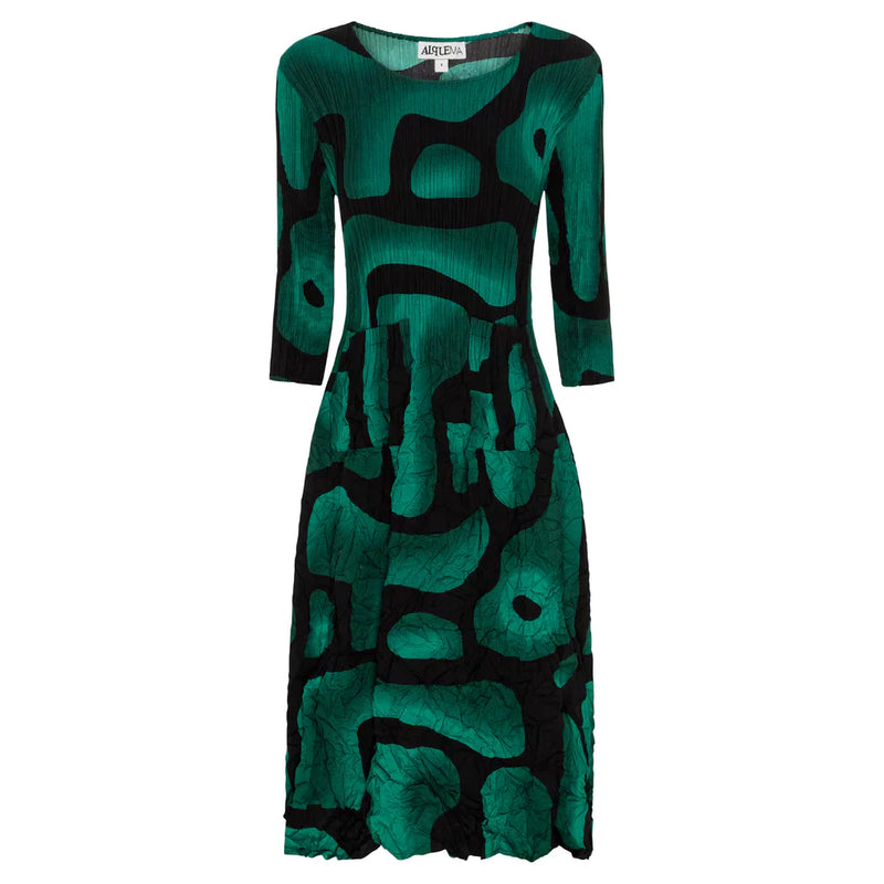 Alquema Smash Pocket Dress in Green Tucson