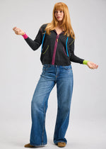 Zaket & Plover Heart Embroidery Hoodie in Charcoal