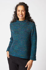 Habitat Confetti Funnel Neck Pullover in Juniper