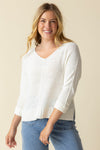 Habitat Step Into Spring Pullover in White. Tops & Blouses by HABITAT