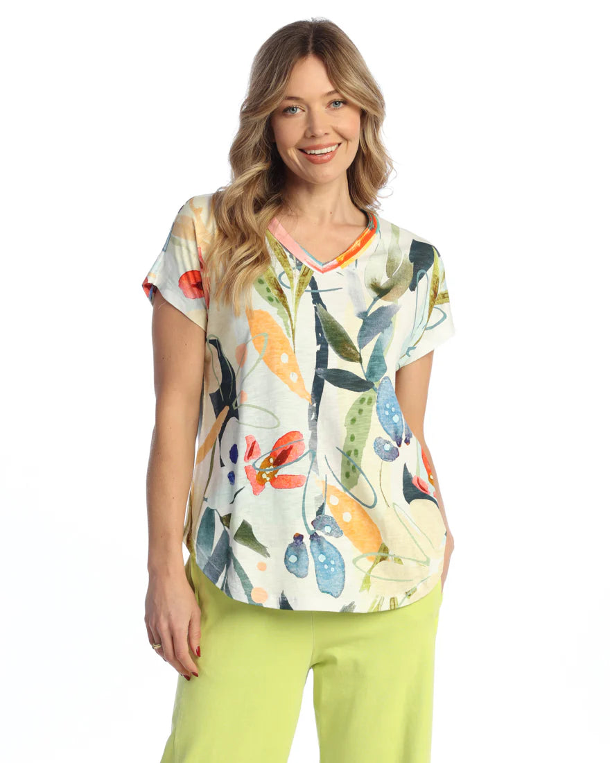 Jess & Jane Lemonade V Neck Top