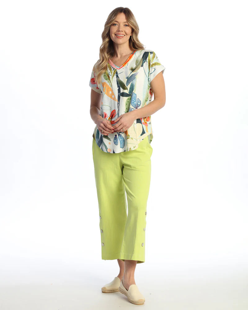 Jess & Jane Lemonade V Neck Top