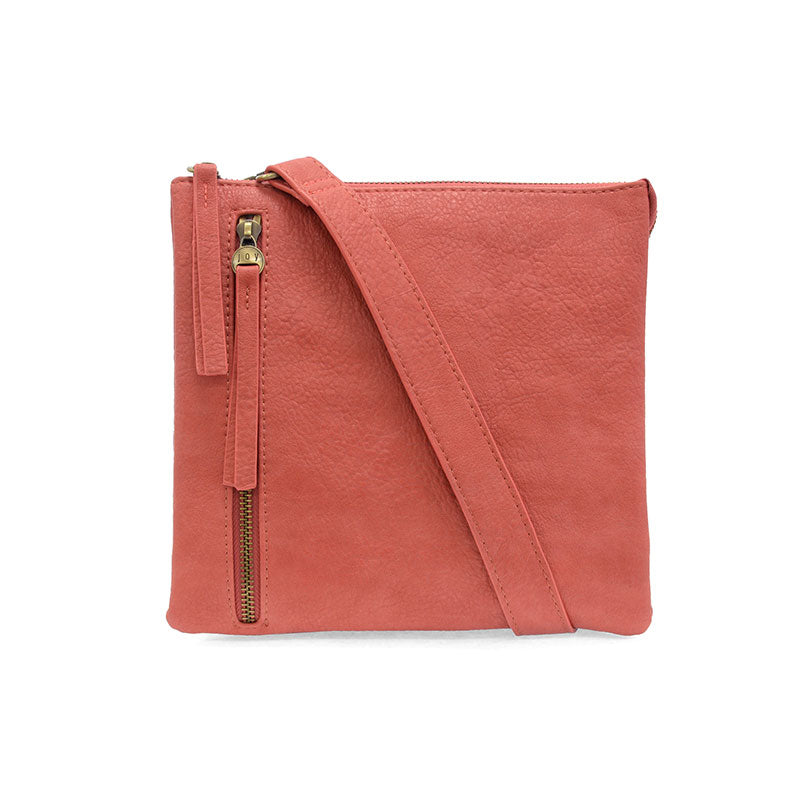 Kayleigh Side Pocket Bucket Bag in Red