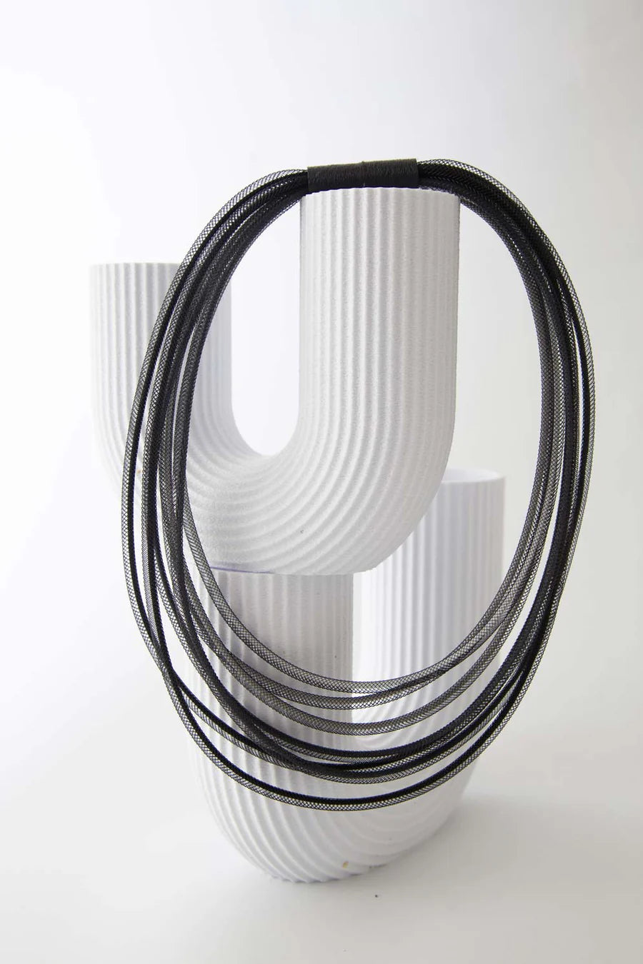 Iskin Sisters Life Necklace in Black/Grey/White - Harper Greer