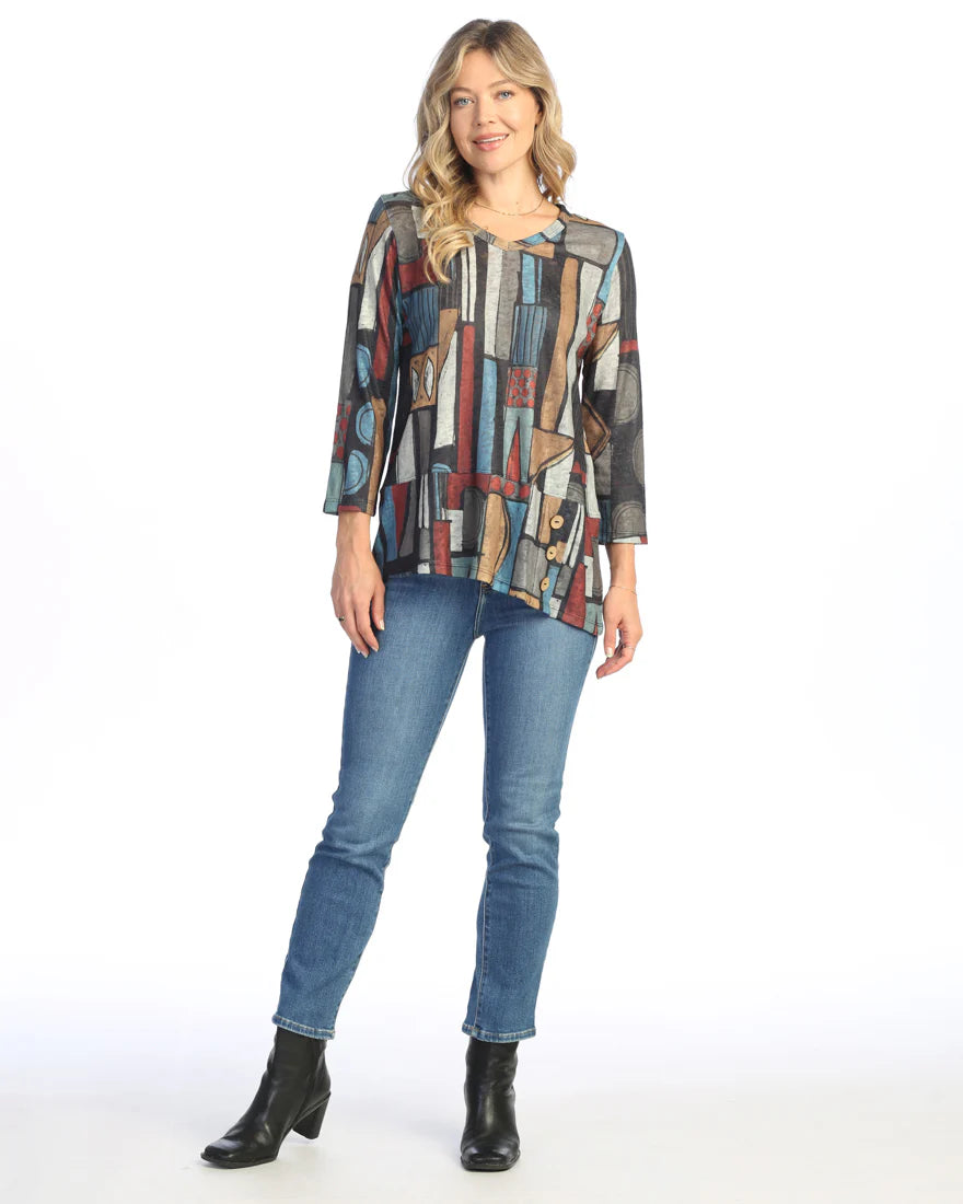 Jess & Jane Montage Tunic in Mutli