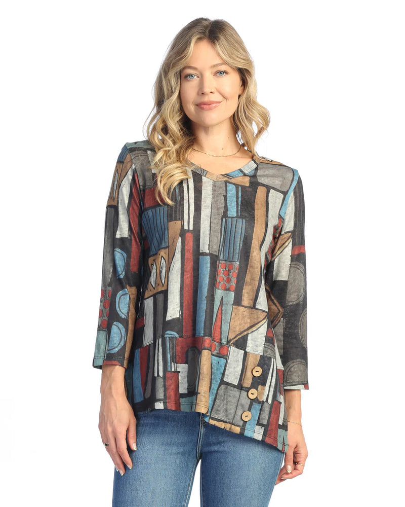 Jess & Jane Montage Tunic in Mutli