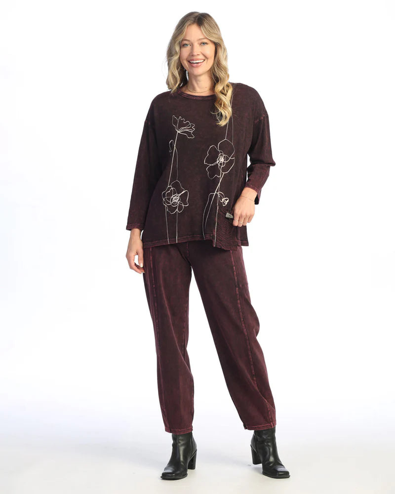 Jess & Jane Sketch Tunic in Wine