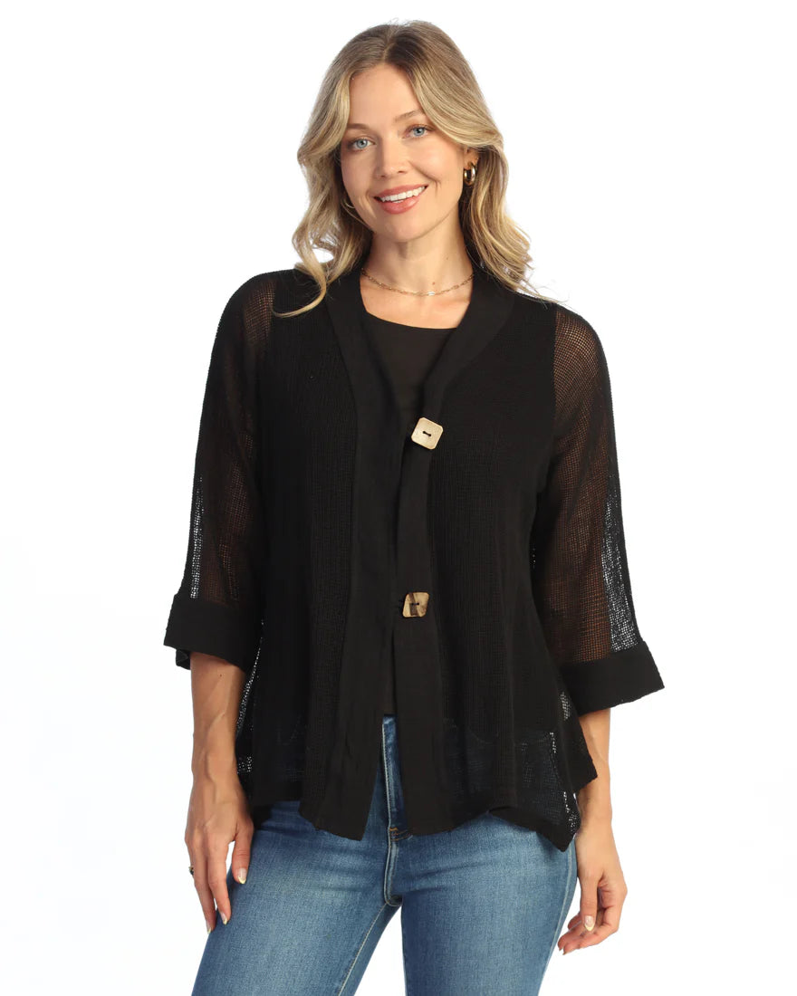 pois double mesh Cardigan【black】 pois double mesh Cardigan【black】 double mesh Cardigan(ホワイト