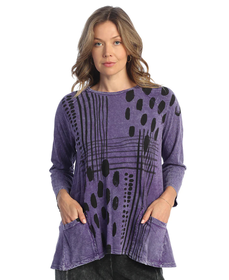 Jess & Jane Mix Match Tunic in Purple