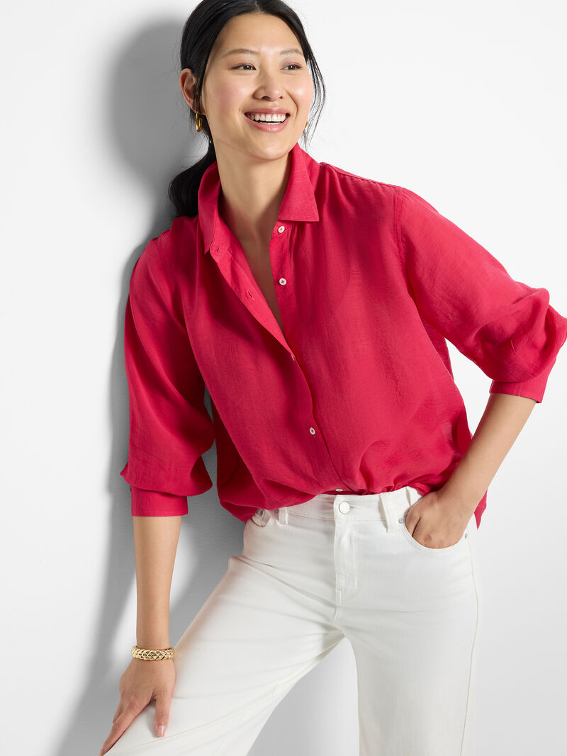 Nic & Zoe Breeze Shirt in Daquiri