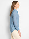 Nic & Zoe Breeze Shirt in Misty Blue