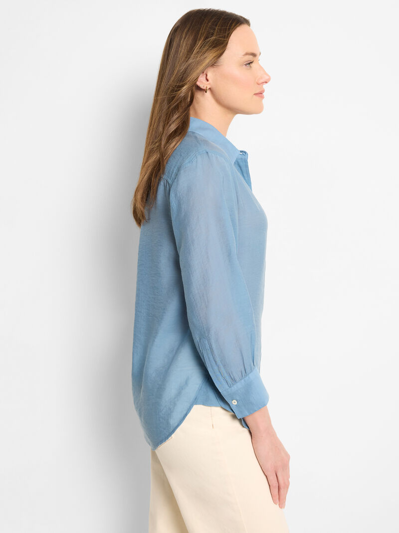 Nic & Zoe Breeze Shirt in Misty Blue
