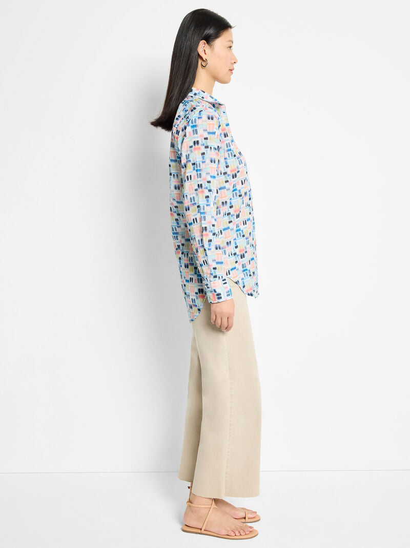 Nic + Zoe Portofino Cotton Boyfriend Shirt