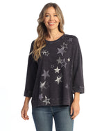 Jess & Jane Starla Cotton Top in Violet
