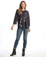 Jess & Jane Starla Cotton Top in Violet
