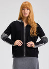Zaket & Plover Multi Media Hoodie in Black