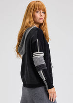 Zaket & Plover Multi Media Hoodie in Black
