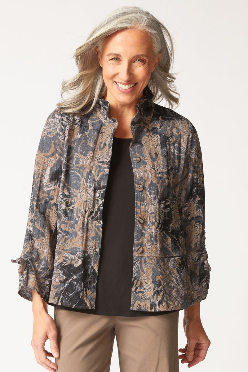 Habitat Express Floral Event Jacket in Truffle