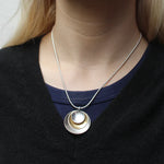 M Baer Tiered Discs Necklace