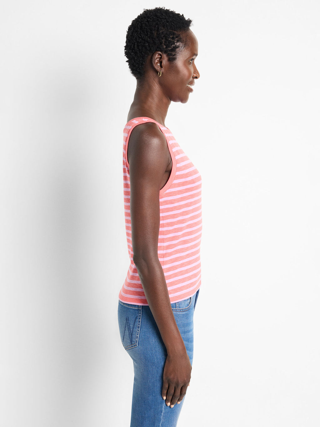 Nic + Zoe Striped Tank in Pink