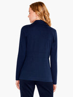 Nic + Zoe Editor Blazer in Indigo