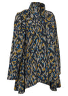 Kozan Jane Jacket in Blue Ikat
