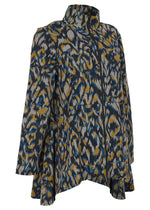Kozan Jane Jacket in Blue Ikat