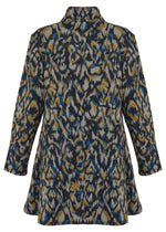 Kozan Jane Jacket in Blue Ikat