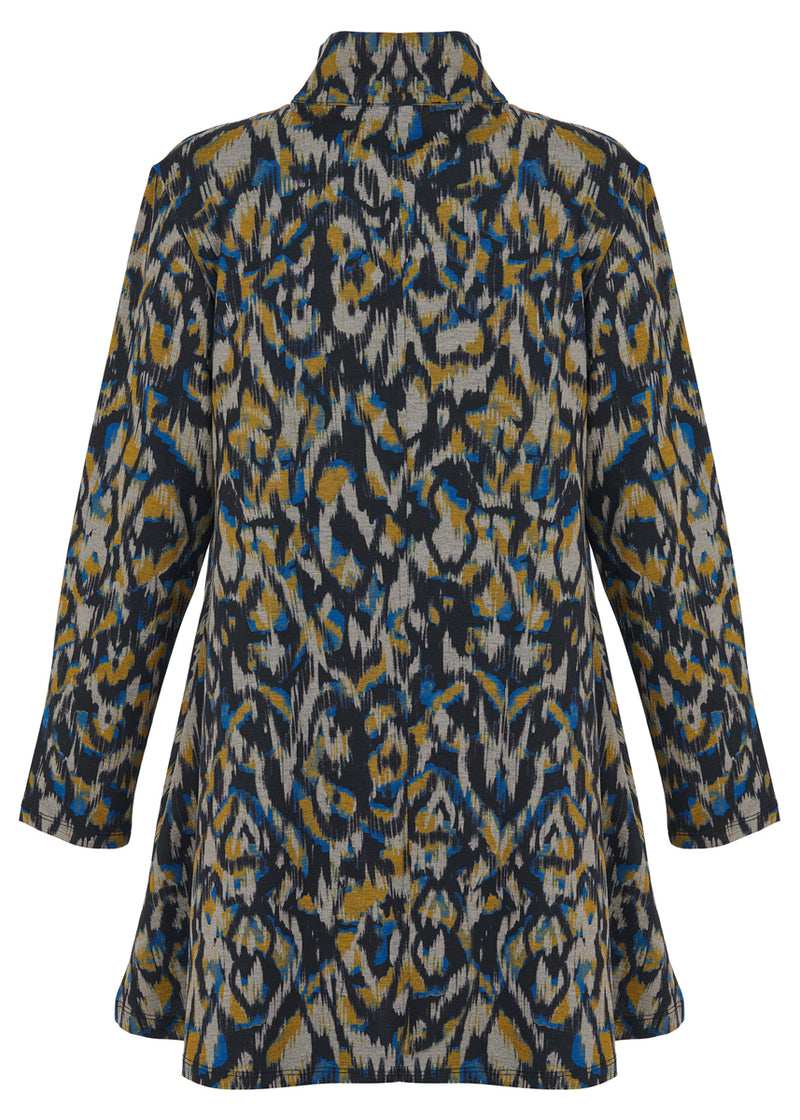 Kozan Jane Jacket in Blue Ikat