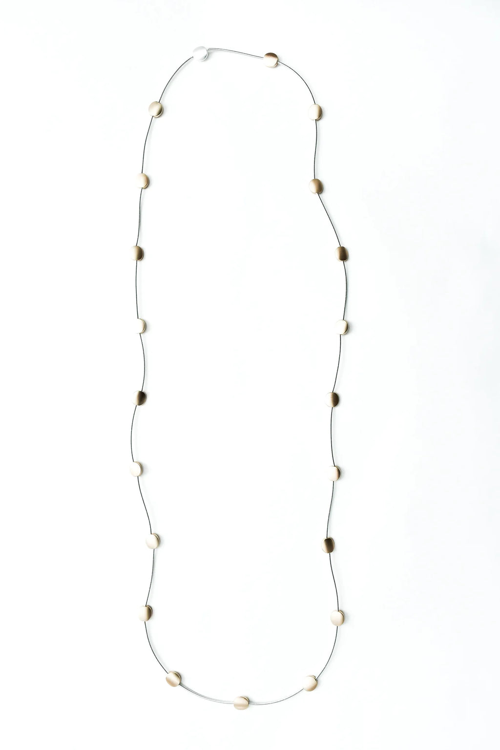 Sea Lily Wire Necklace with Gold Discs - Harper Greer