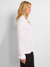 Nic + Zoe Ruffled Around Shirt in Paper White