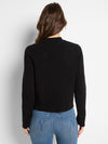 Nic + Zoe Knit Bomber Jacket in Black
