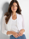 Nic + Zoe Bolero Cardigan in Paper White