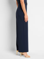 Nic + Zoe Stretch Lenox Wide-Leg Pant in Dark Indigo