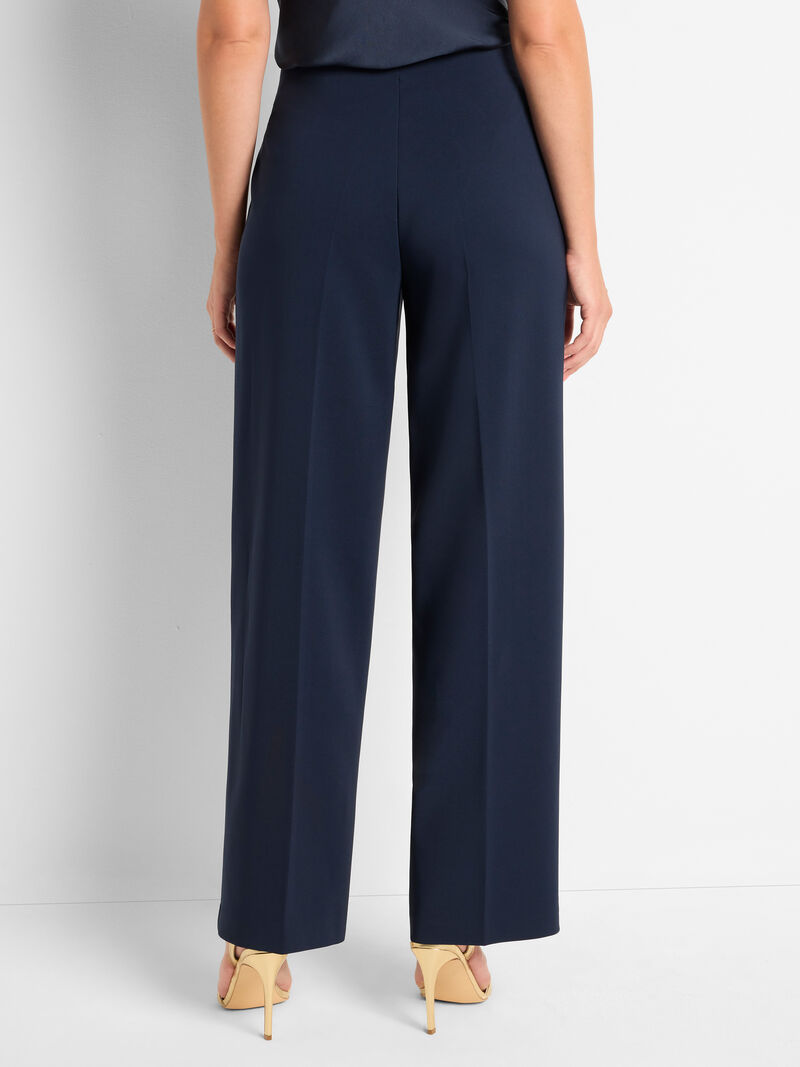 Nic + Zoe Stretch Lenox Wide-Leg Pant in Dark Indigo